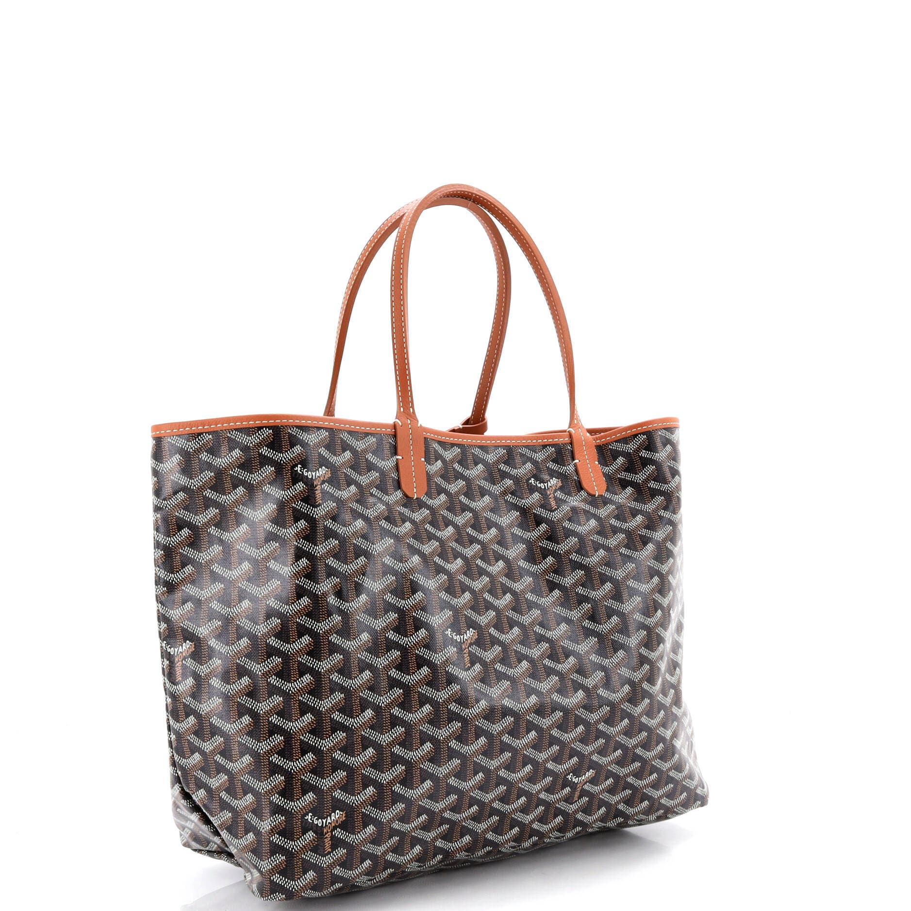 Pre-Owned Goyard Saint Louis Tote Coated Canvas PM, Alternate, color, Brown
