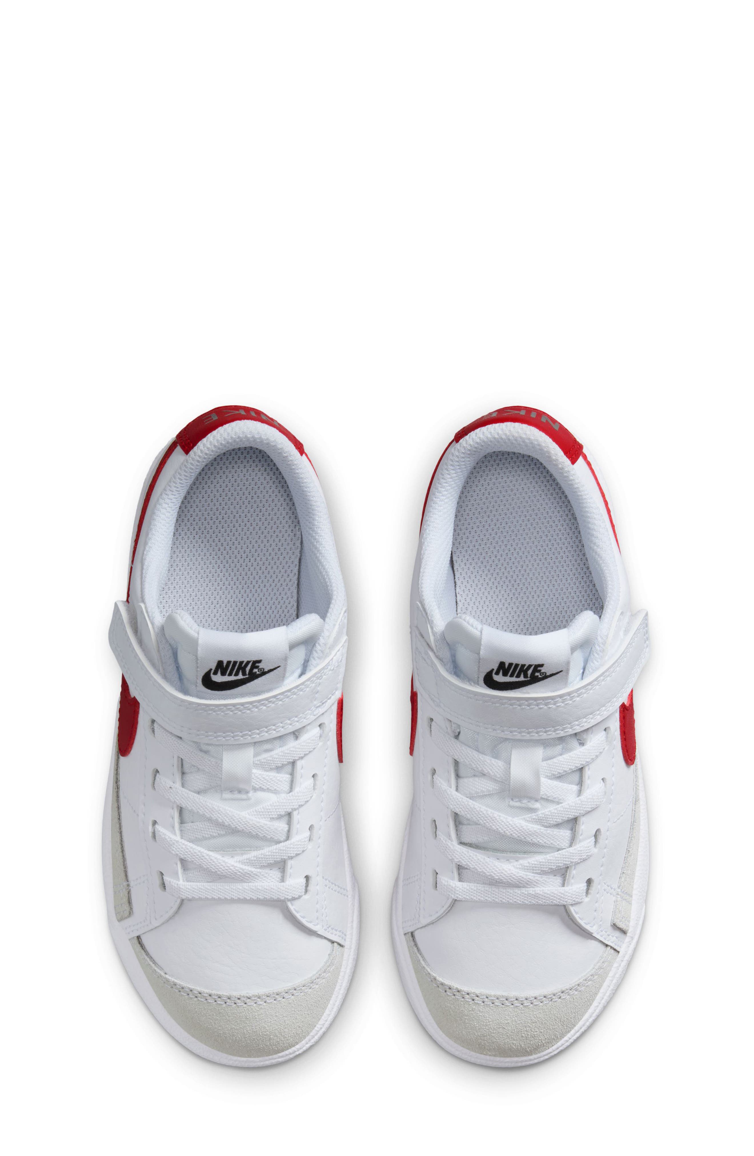 Nike Kids' Blazer Low '77 Low Top Sneaker, Alternate, color, White/ Gym Red/ Black