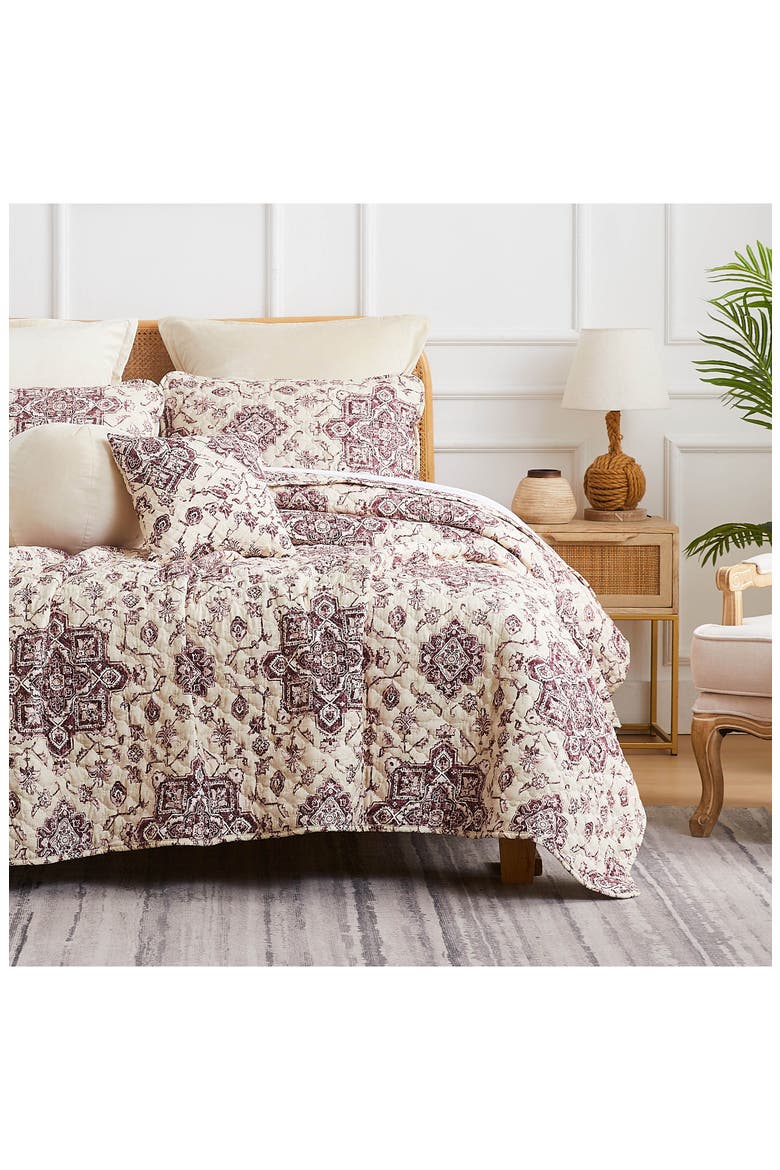 Persia 7-Piece Quilt Set, Alternate, color, EGGPLANT