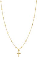 Bony Levy 14K Gold Cross Pendant Necklace