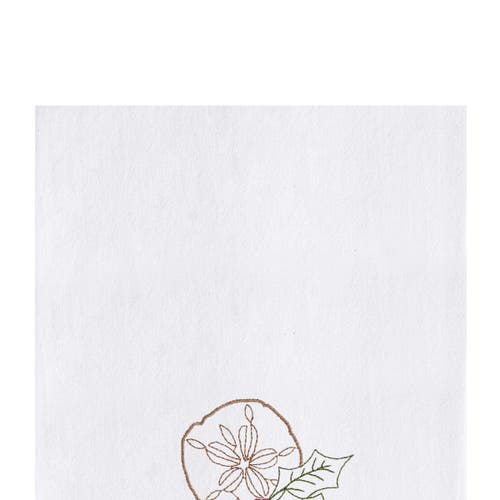 C & F Home C&f Home Sand Dollar Holly Tree Towel In White