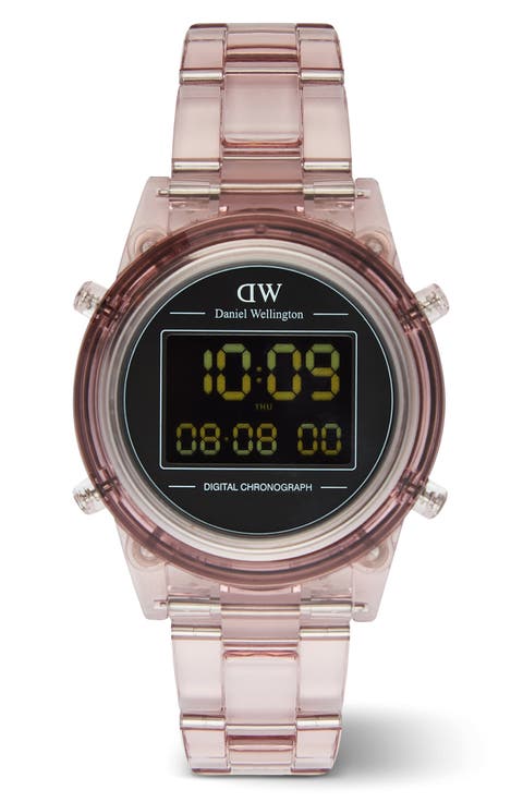 Retro Digital Bracelet Watch, 36mm