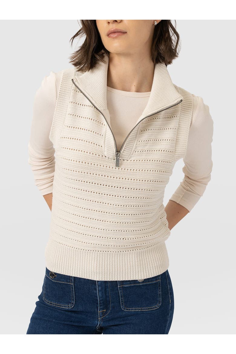 Ester Sleeveless Knit, Alternate, color, Cream