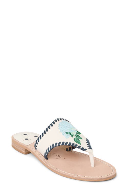 Jack Rogers Jacks Hydrangea Slide Sandal In Ivory Multi