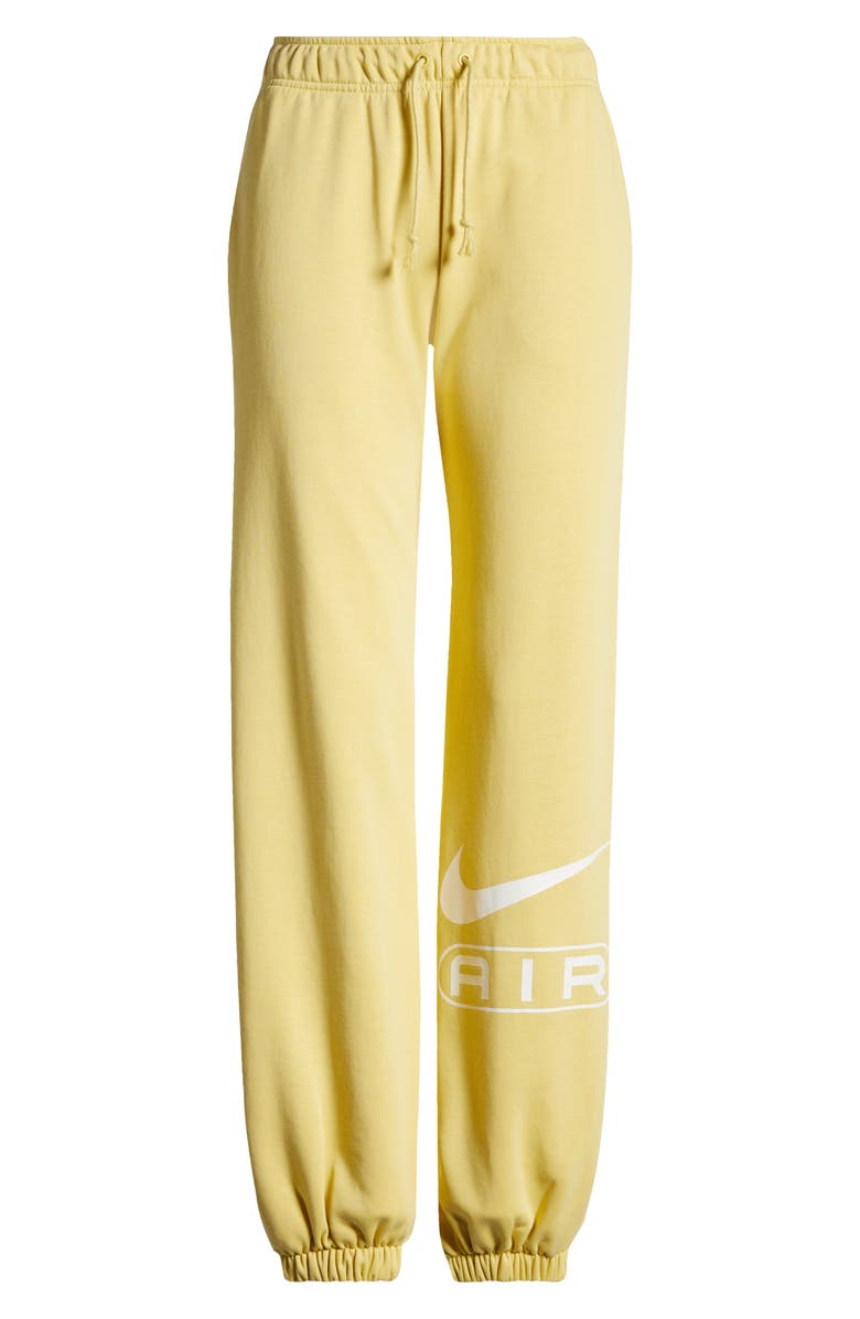 Nike Air Fleece Sweatpants, Alternate, color, Saturn Gold/ Pale Ivory