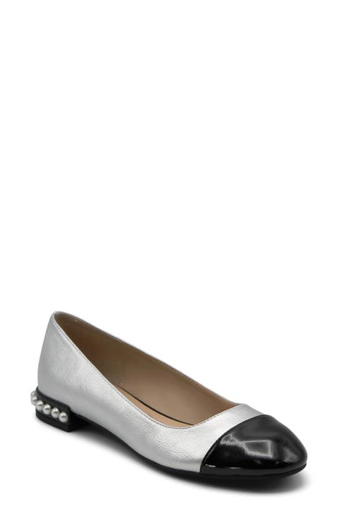 Corsage Cap Toe Flat (Women)