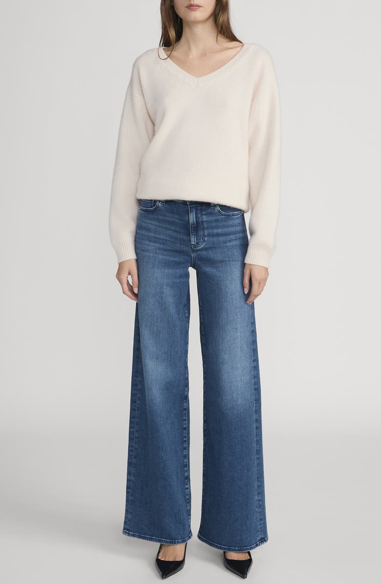 FRAME Le Slim Palazzo High Waist Wide Leg Jeans, Alternate, color, Reign