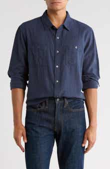 Lucky Brand Mason Slub Twill Button-Up Shirt