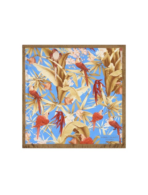 York Tropical Floral Pocket Square