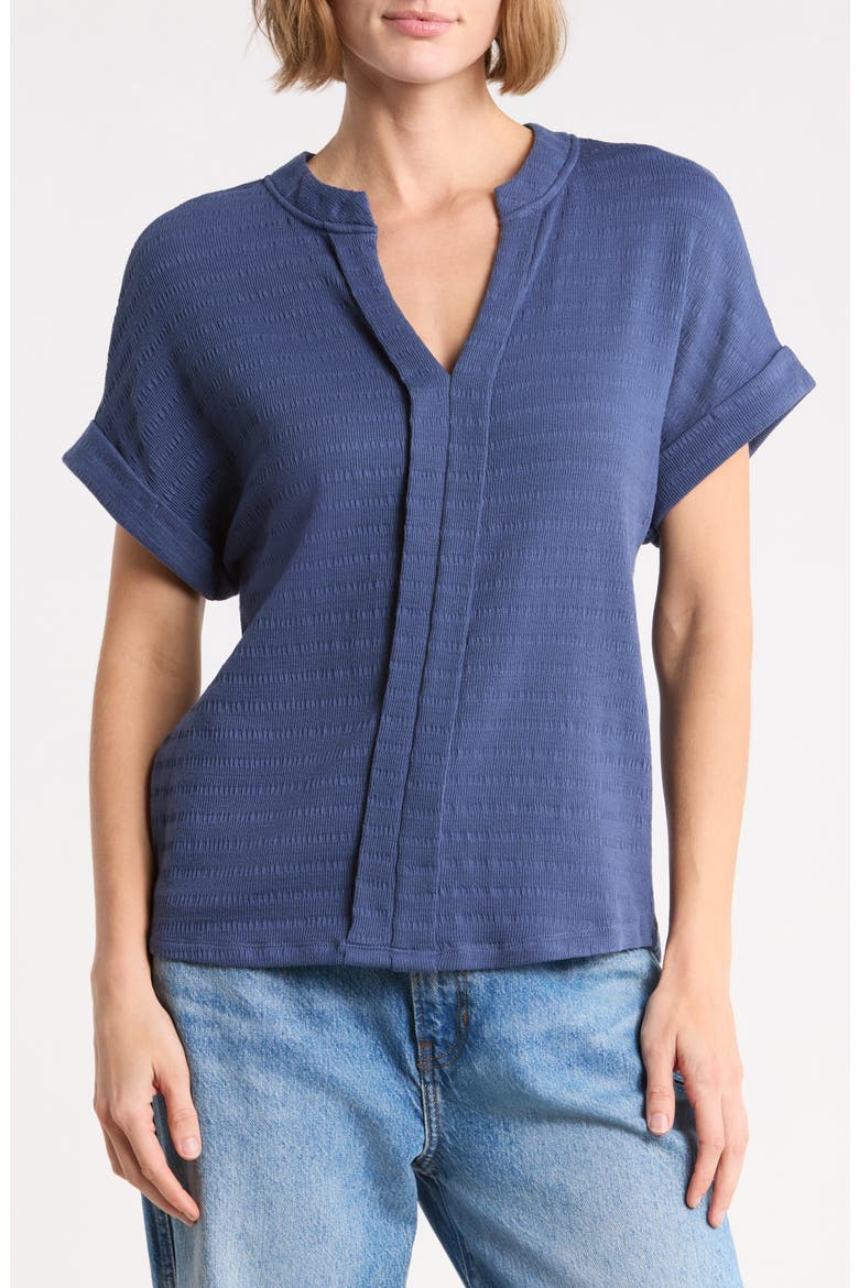Textured Dolman Sleeve Knit Top, Main, color, WASHED NAVY