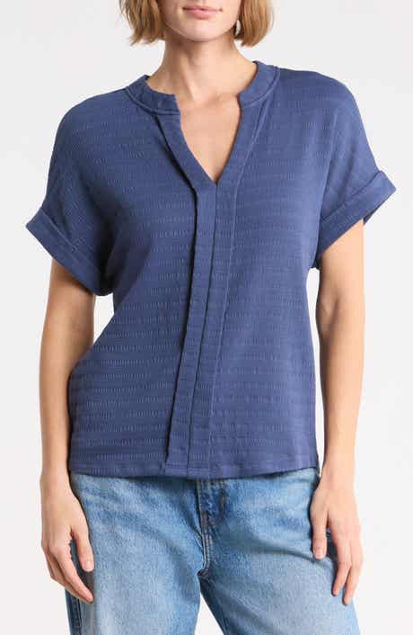 Textured Dolman Sleeve Knit Top