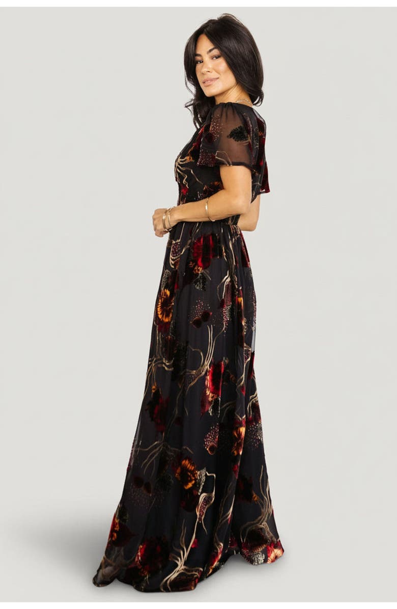 Baltic Børn Valen Maxi Dress, Alternate, color, Black Multi