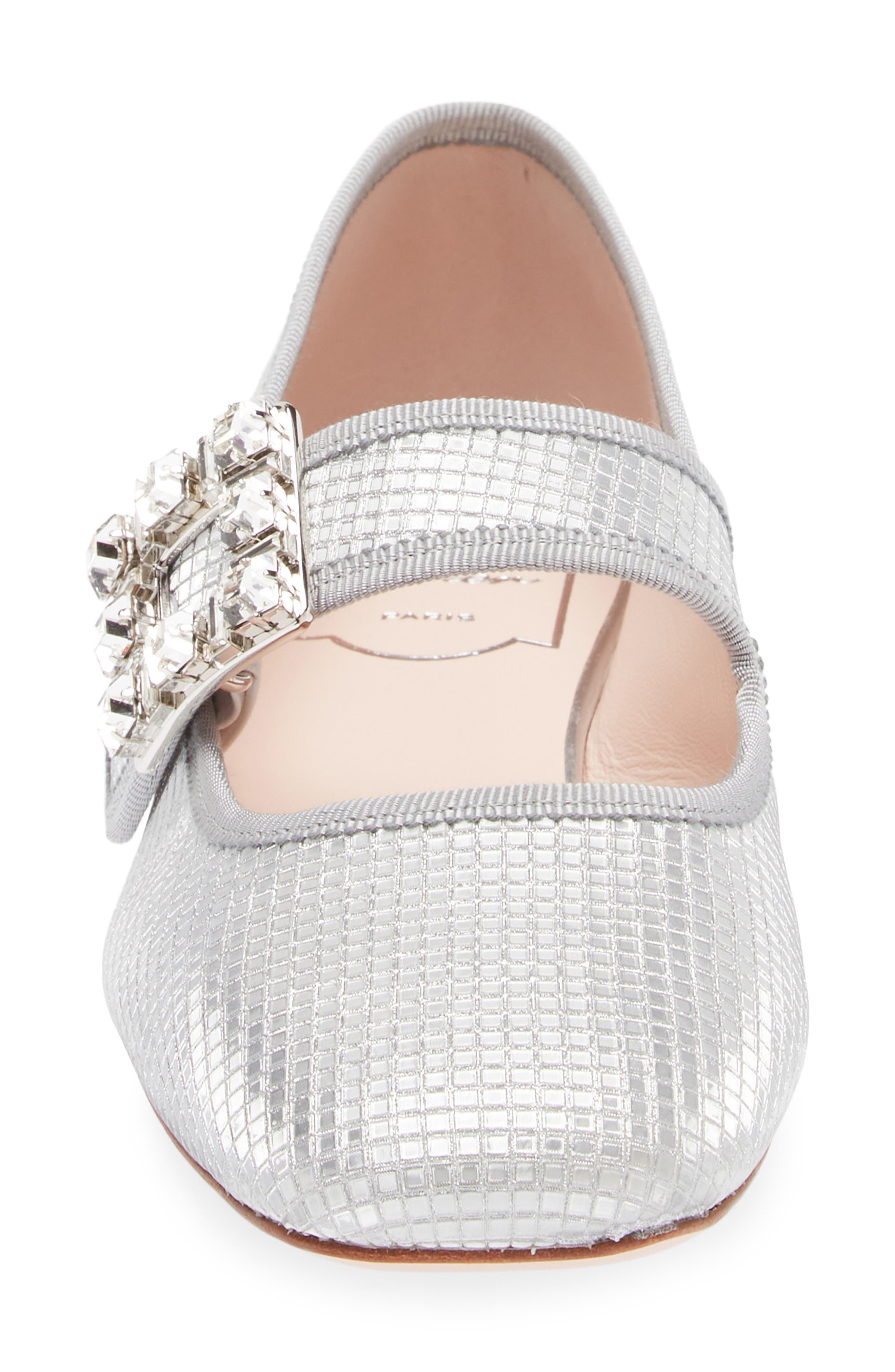 Roger Vivier Trés Vivier Babies Crystal Buckle Mary Jane, Alternate, color, 