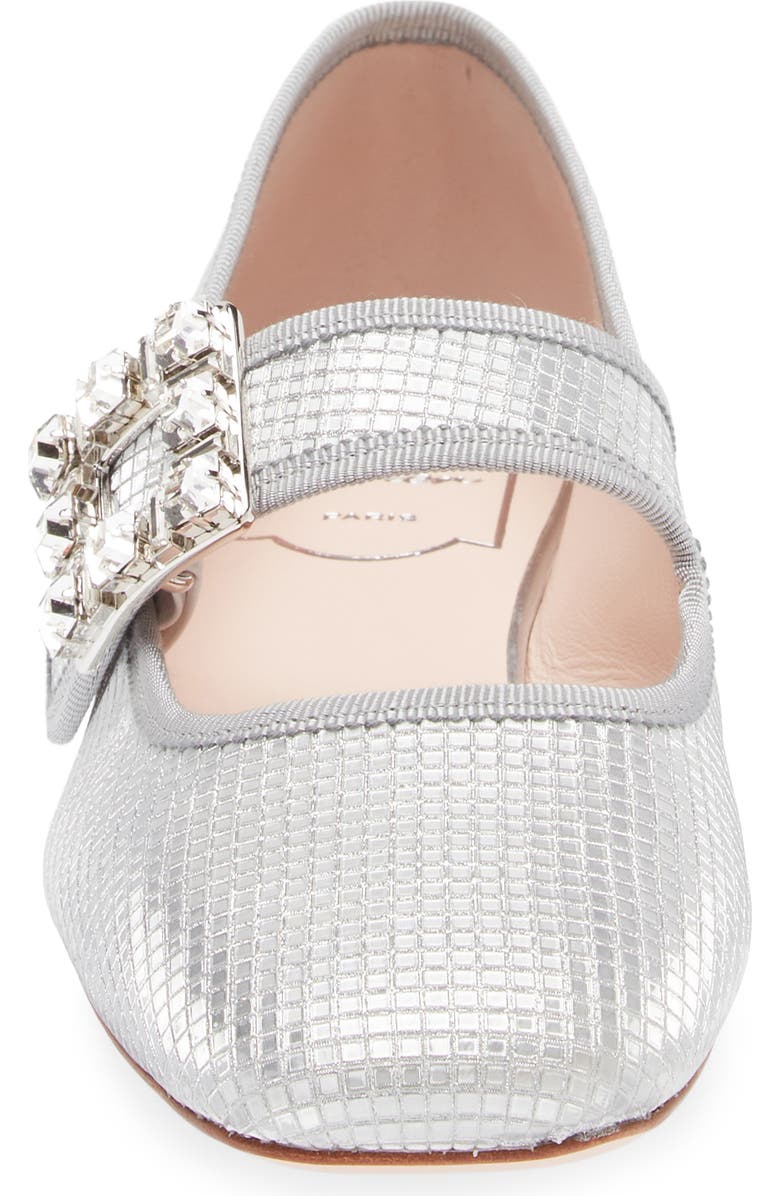 Roger Vivier Trés Vivier Babies Crystal Buckle Mary Jane, Alternate, color,