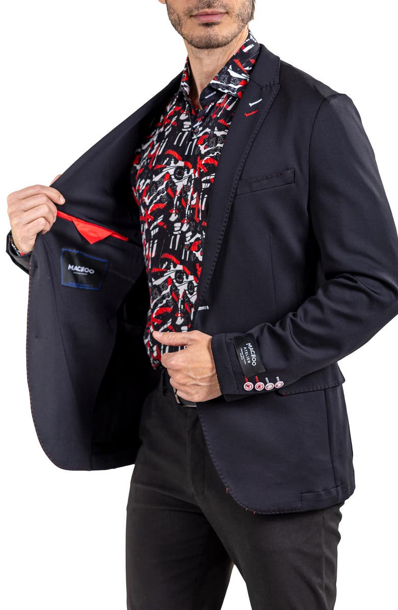 Maceoo Descartes Ascencion Sport Coat, Alternate, color, Black