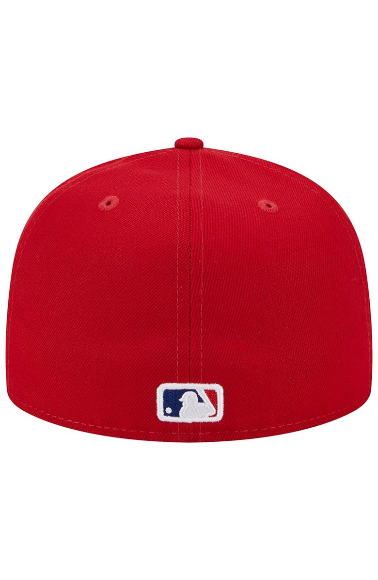 New Era Men's New Era Red Philadelphia Phillies  1980 World Series Team Color 59FIFTY Fitted Hat, Alternate, color, 