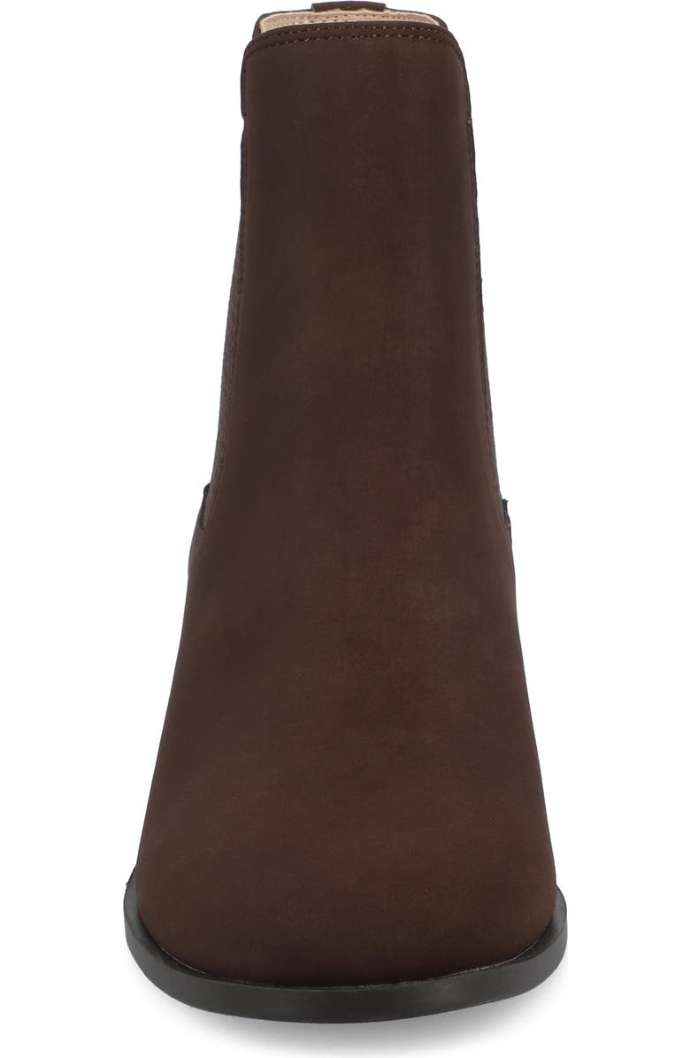 Journee Collection Chayse Bootie, Alternate, color, Chocolate/Nubuck