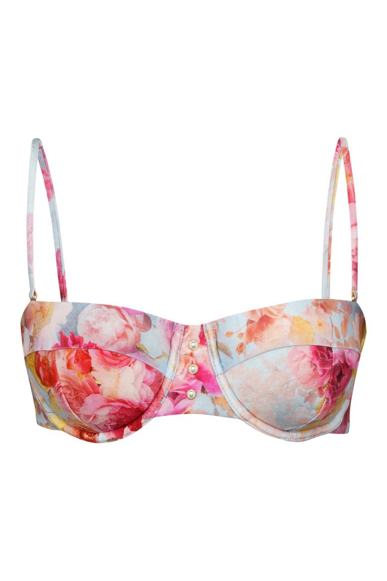Alexandria Underwire Bikini Top, Alternate, color, PINK