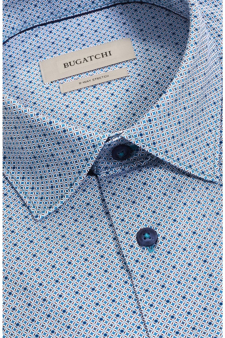 James OoohCotton Print Long Sleeve Button-Up Shirt, Alternate, color, TEAL