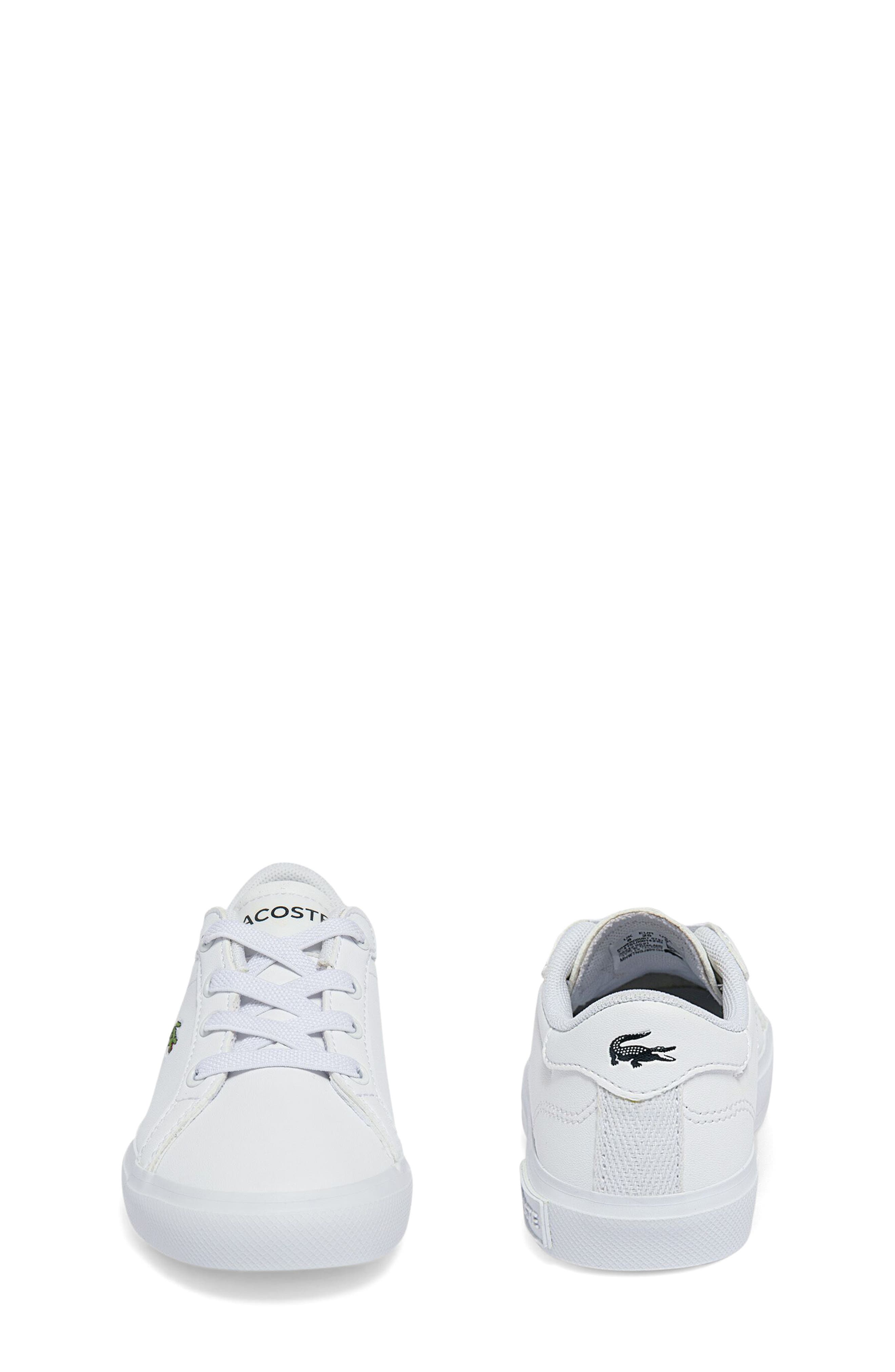 Lacoste Kids' Powercourt Sneaker, Alternate, color, White/ White