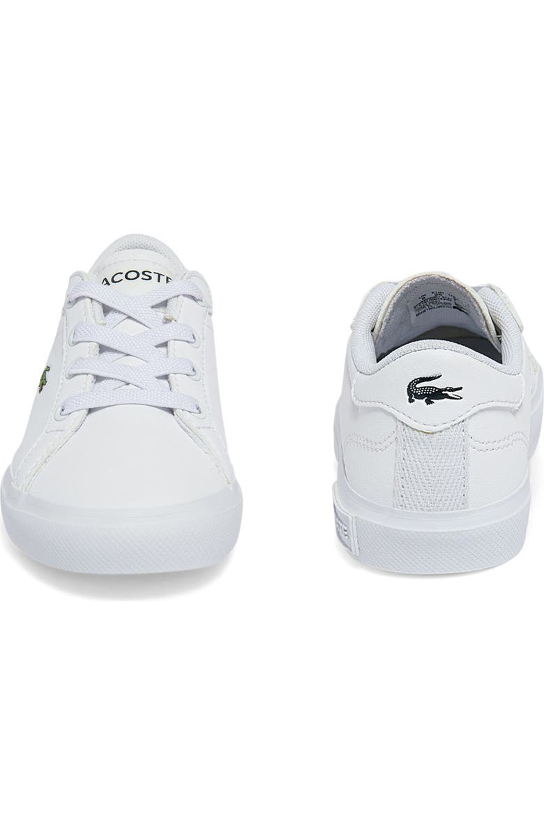 Lacoste Kids' Powercourt Sneaker, Alternate, color, White/ White