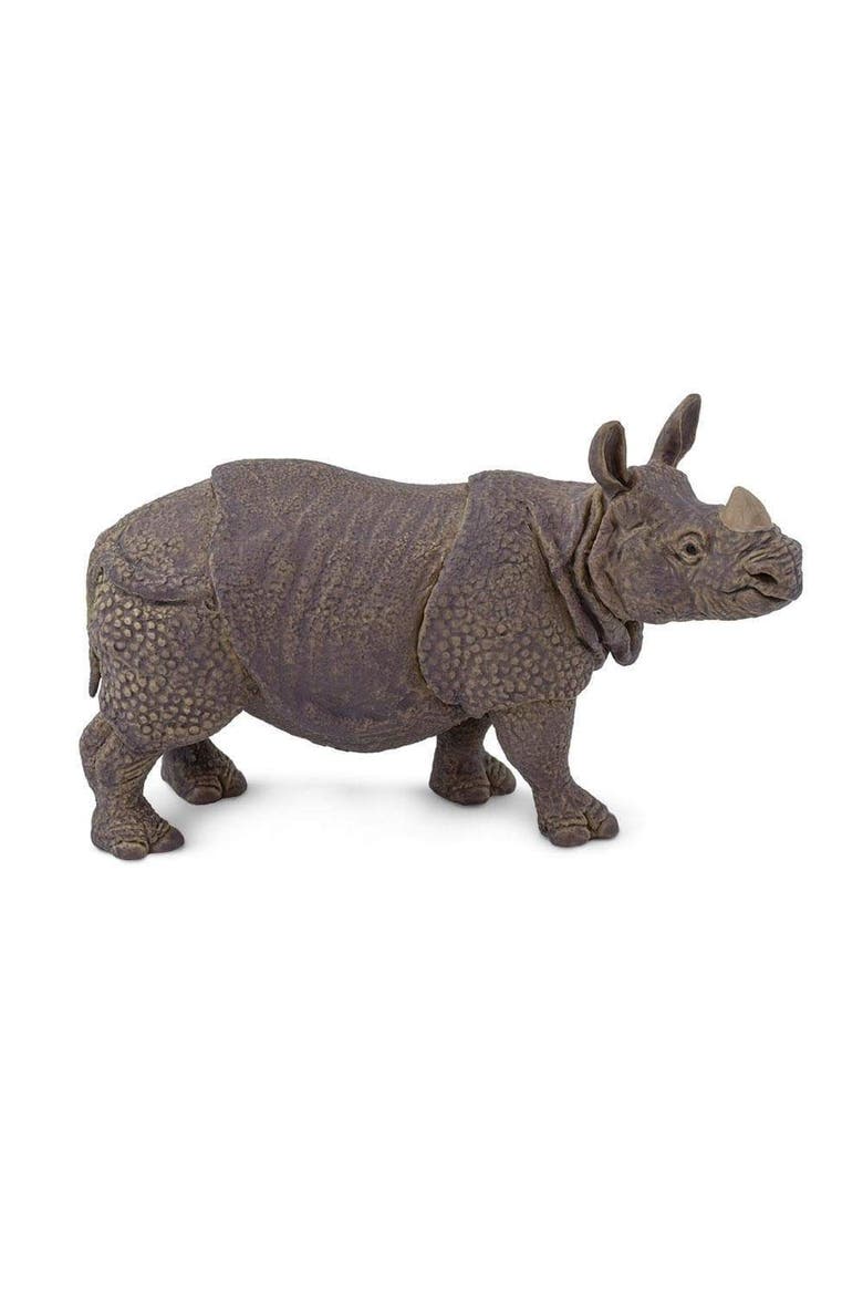 Indian Rhino Kids Toy Figure, Main, color, None