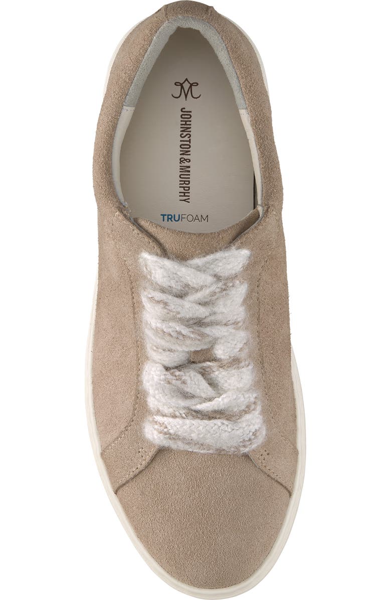 Johnston & Murphy Cammie Low Top Sneaker, Alternate, color, Taupe Suede