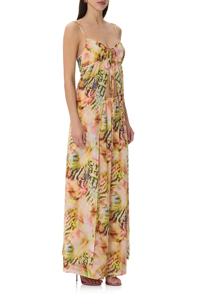 Anton Tie Front Longline Camisole, Alternate, color, PINK SHELL SWIRL