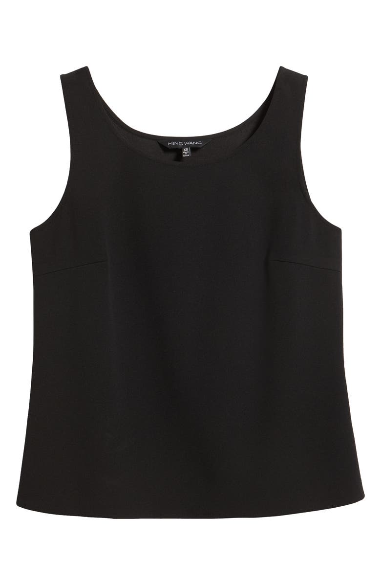 Ming Wang Heritage Fit Deco Stretch Crepe Tank Top, Alternate, color, 