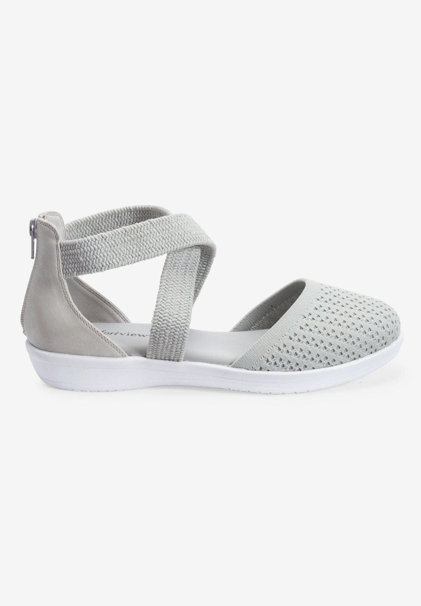 The Lyla Orthotic Closed Toe Sandal, Alternate, color, GREY