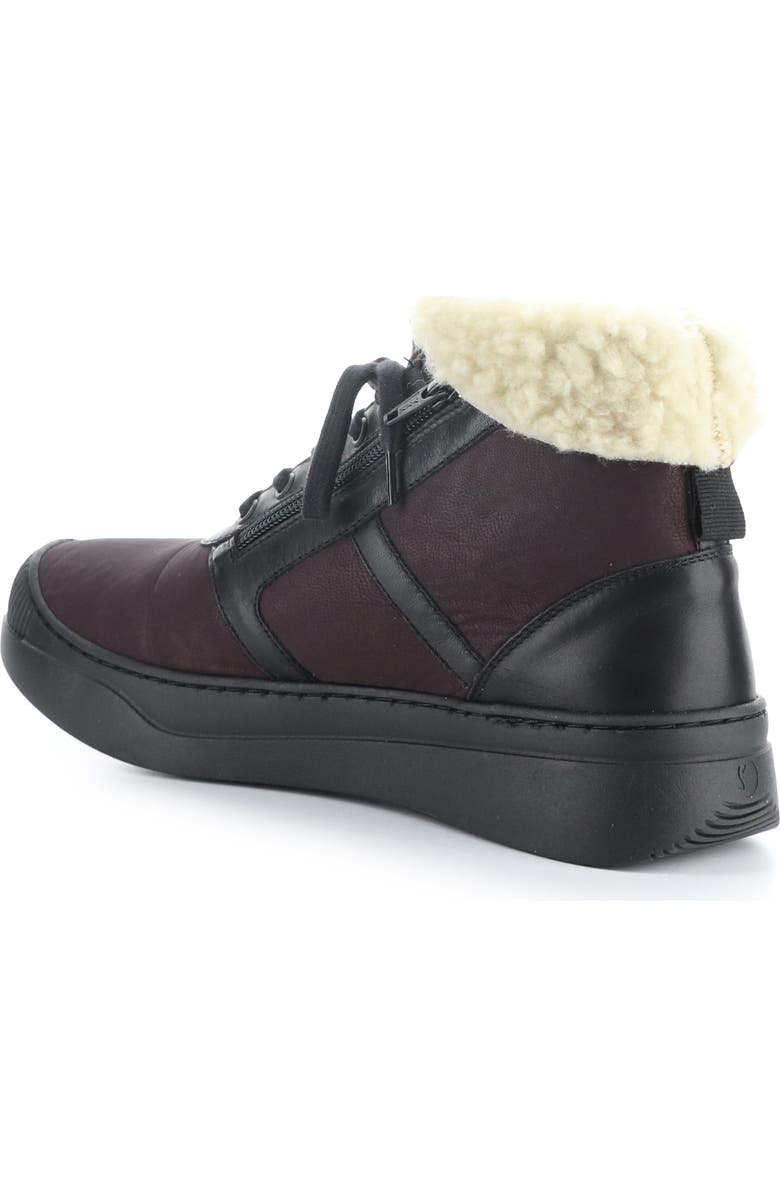 Softinos by Fly London Alio Faux Shearling Bootie, Alternate, color, Bordeaux Smooth Leather