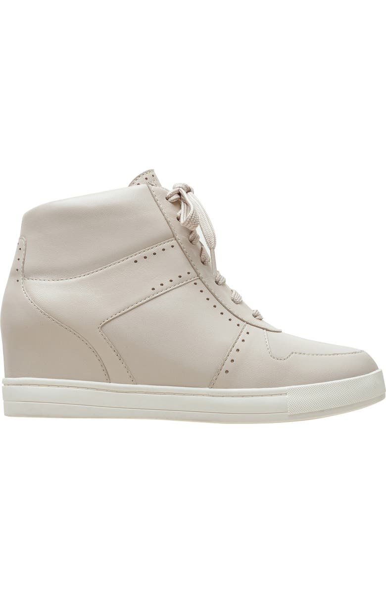 Linea Paolo Andres Mixed Media High Top Sneaker, Alternate, color, Cream