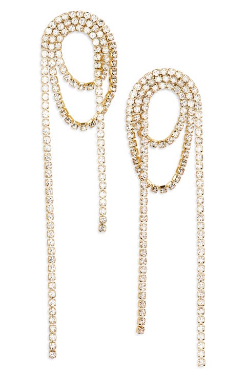 Loop Crystal Earrings