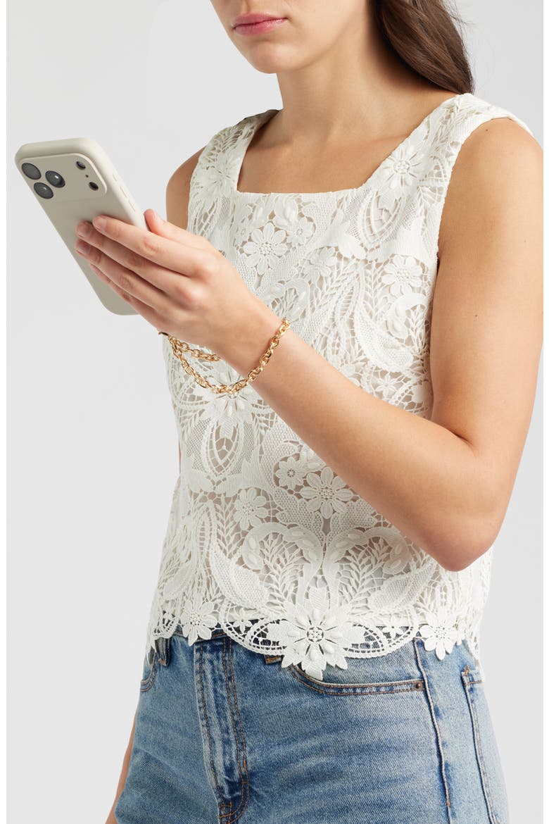 Chain Phone Strap, Alternate, color, GOLD