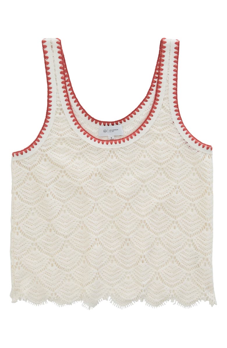 AG Bianca Openwork Tank, Alternate, color, Powder