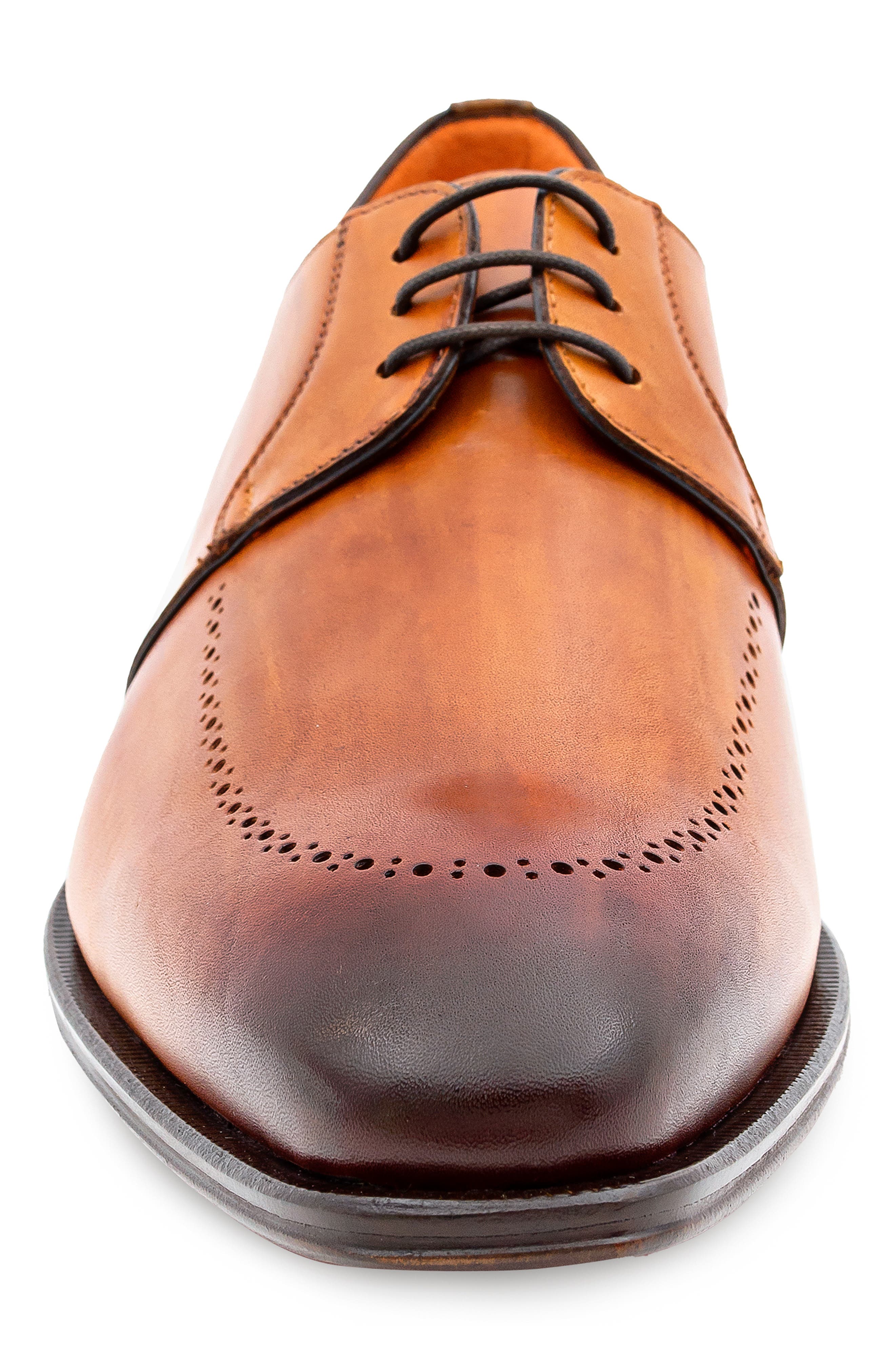 Apron Toe Derby, Alternate, color, COGNAC RUST