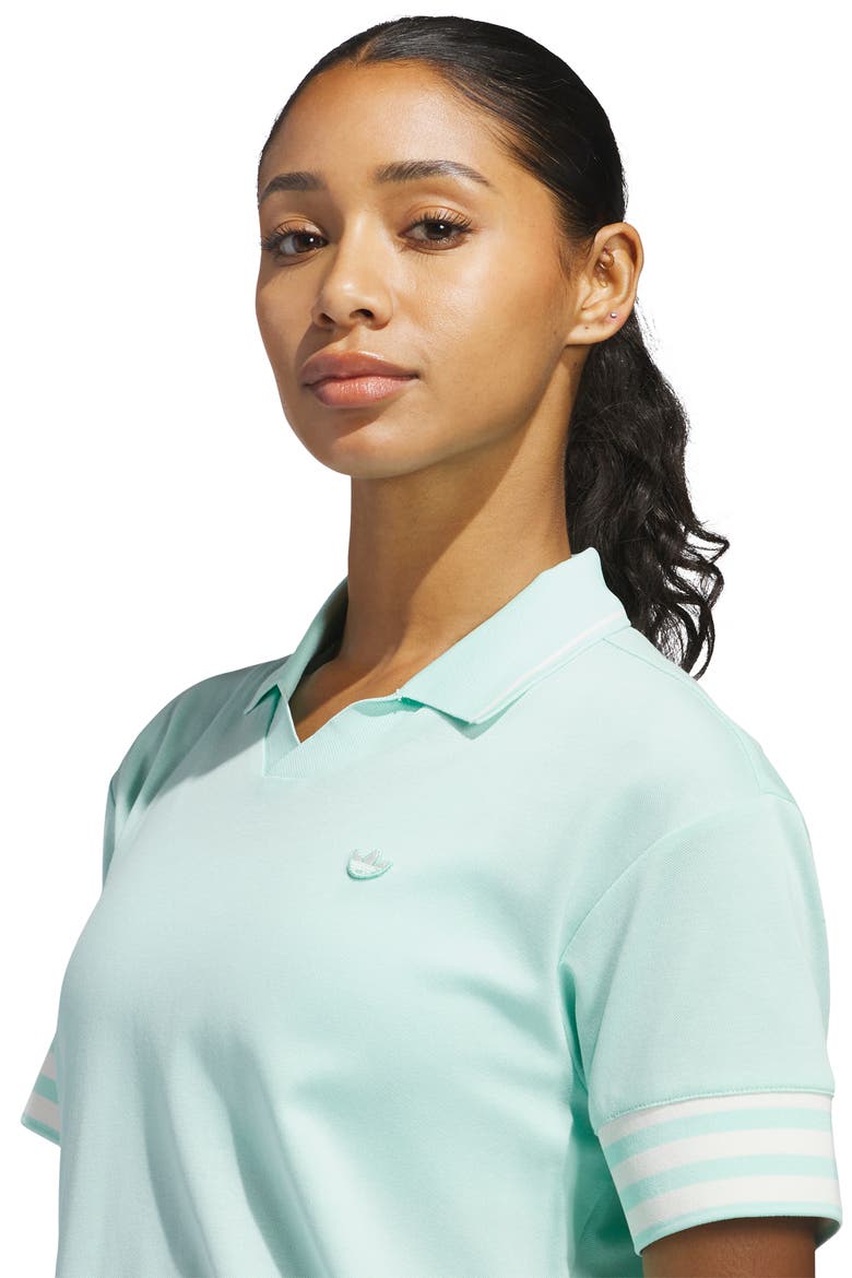 Originals 3-Stripes Polo, Alternate, color, CLEAR MINT