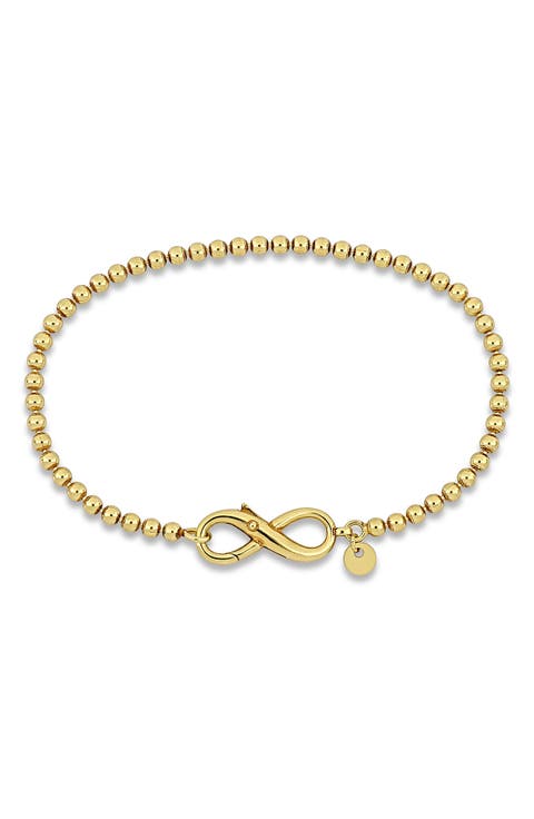Infinity Bead Link Bracelet
