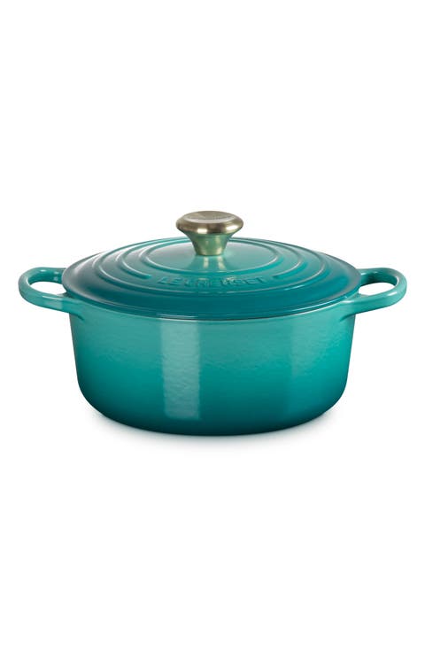 Signature 4.5-Quart Round Enamel Cast Iron Dutch Oven