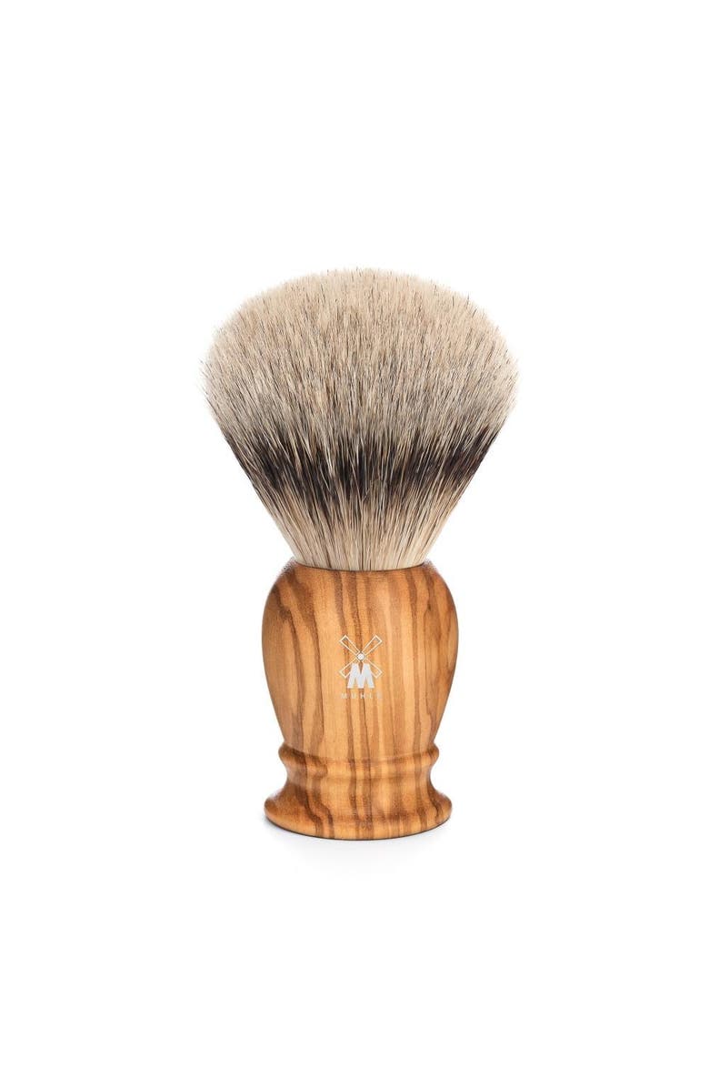 MÜHLE Classic Large Olive Wood Silvertip Badger Shaving Brush, Main, color, Olive Wood