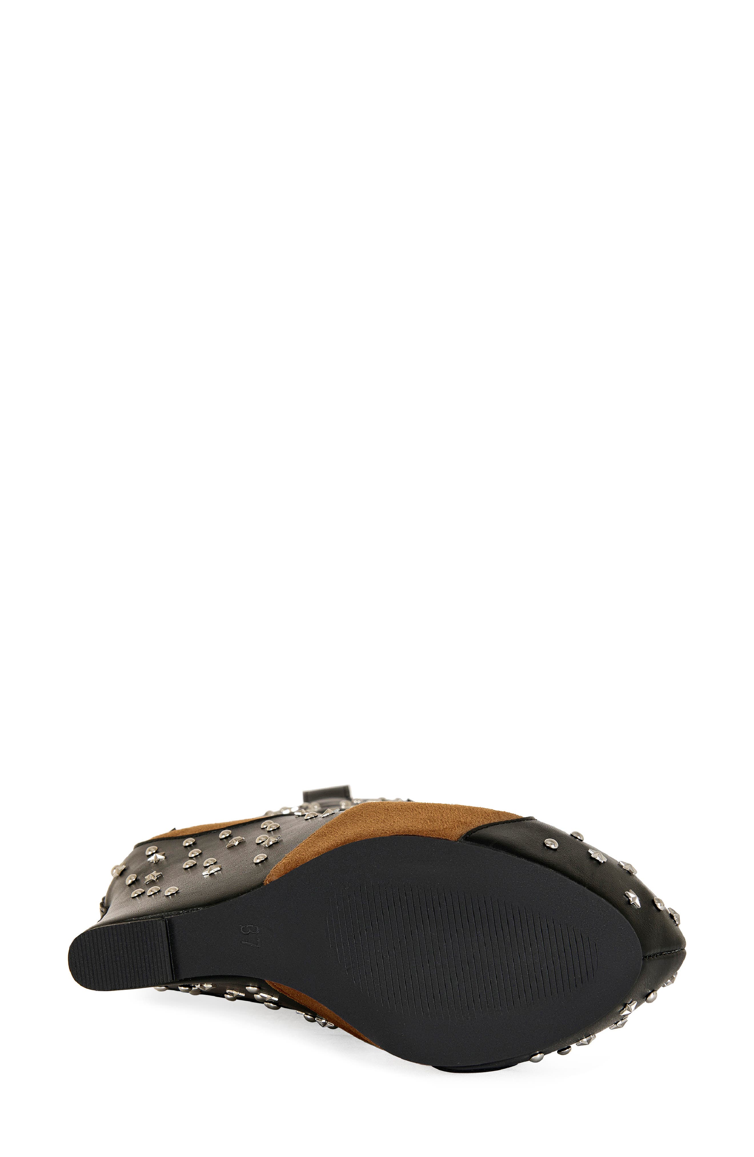 AZALEA WANG Callia Platform Western Boot, Alternate, color, Black Multi