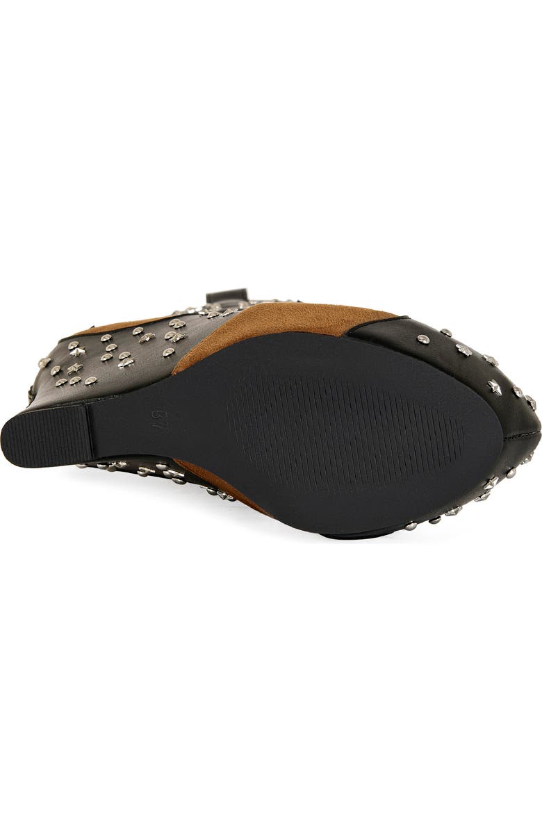 AZALEA WANG Callia Platform Western Boot, Alternate, color, Black Multi