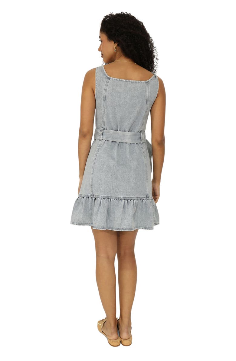 Belle & Bloom Reunite Denim Mini Dress, Alternate, color, Stonewash
