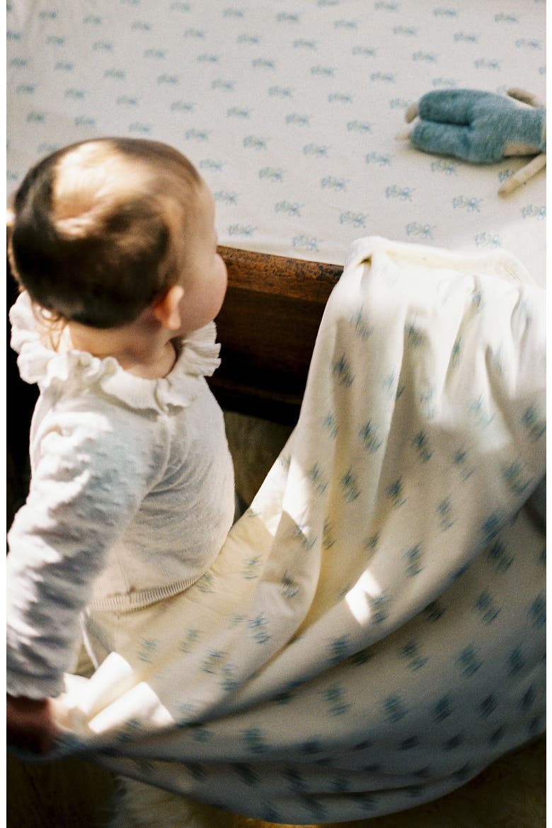 Organic Cotton Cuddle Blanket, Alternate, color, LILY OF THE VALLEY
