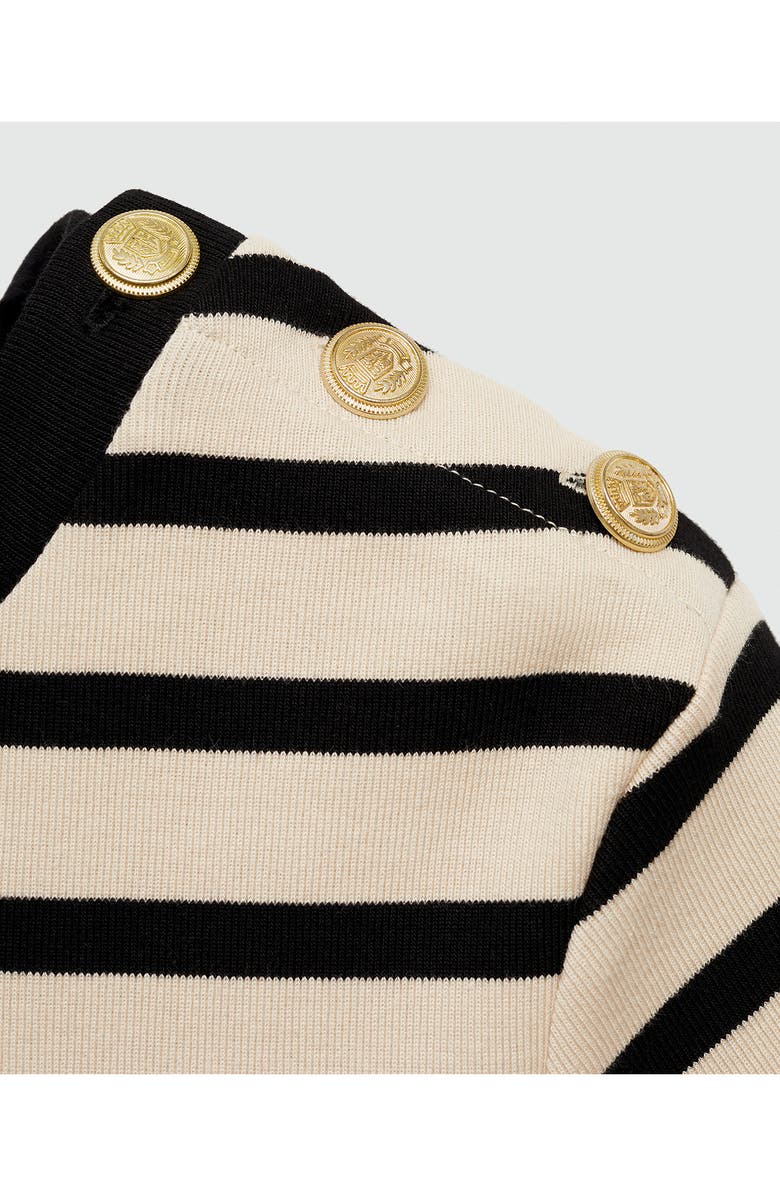 MANGO Shoulder Button Cotton T-Shirt, Alternate, color,