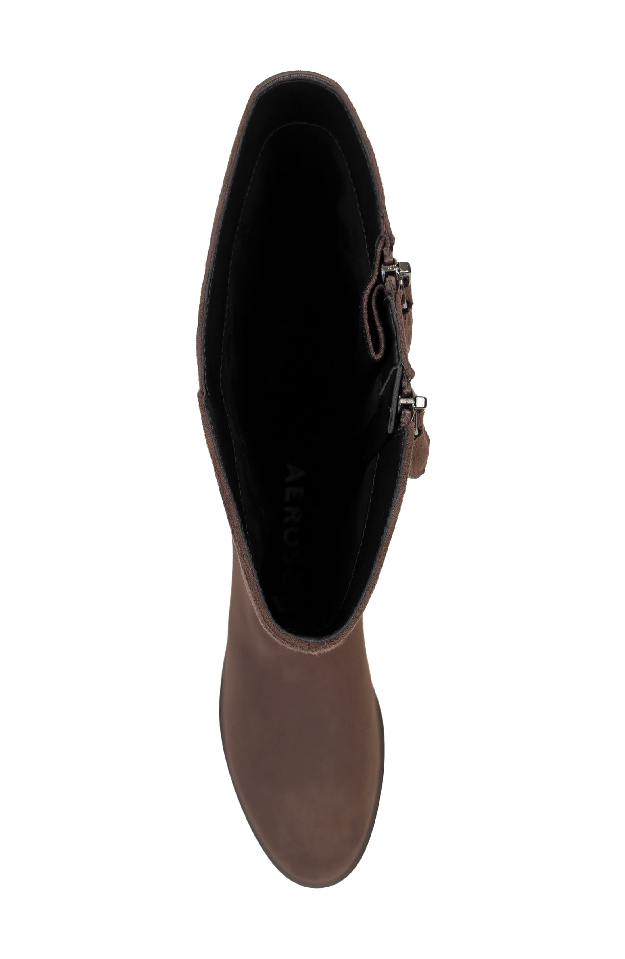 Prue Tall Boot, Alternate, color, JAVA FAUX SUEDE