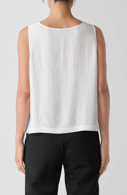EILEEN FISHER EILEEN FISHER BUTTON FRONT SILK VEST 