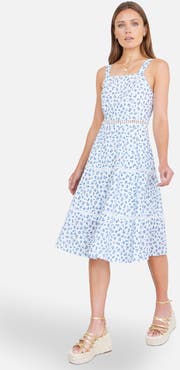 Yumi Floral Midi Sun Dress