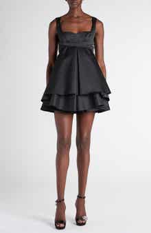 Layered Taffeta Minidress