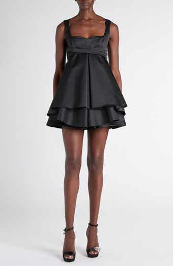 Layered Taffeta Minidress